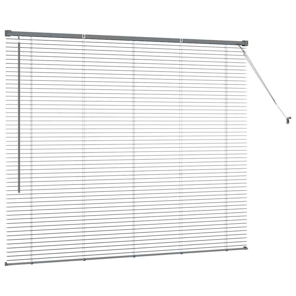 vidaXL Venetian Blinds Dark Grey 130 x 160 cm Aluminium 6