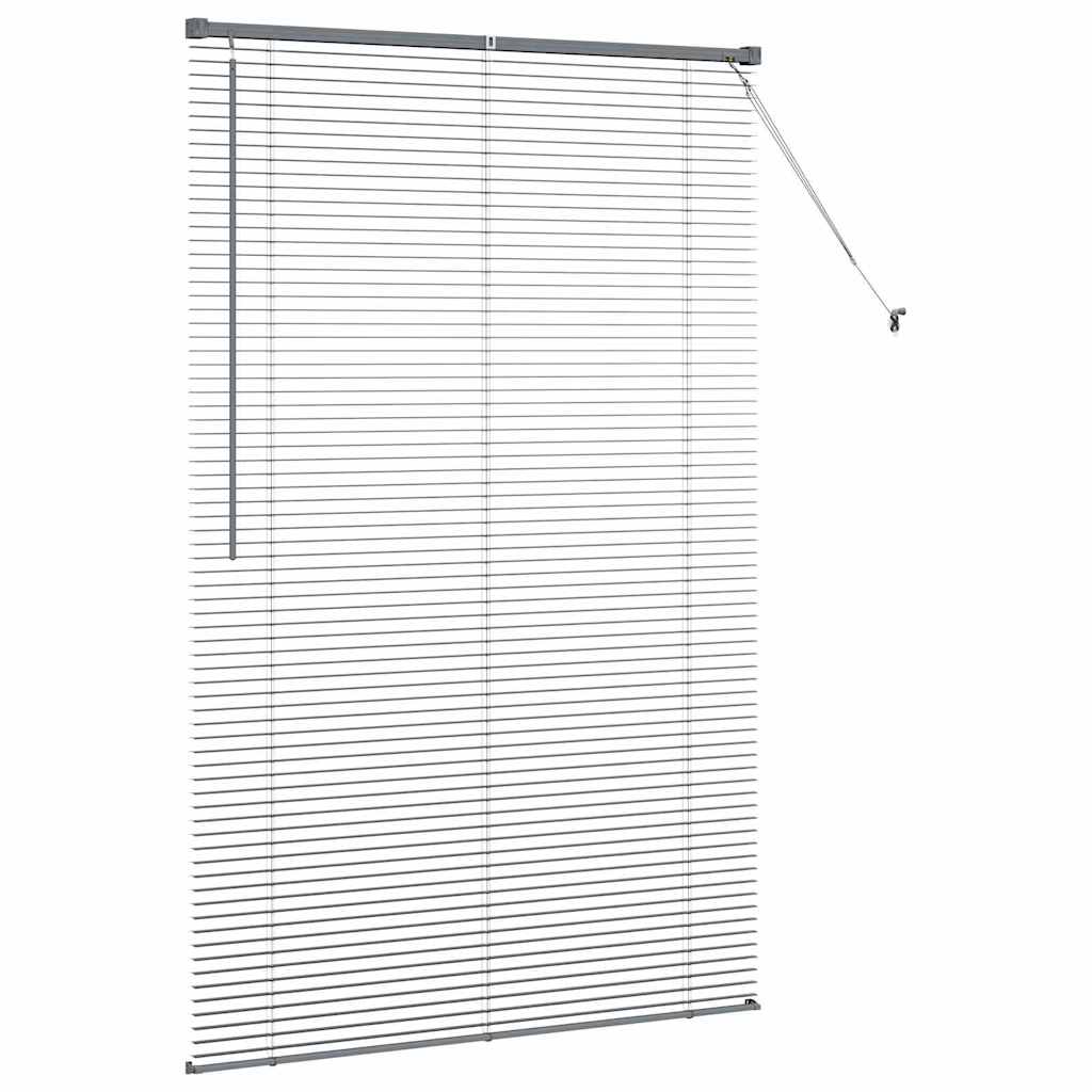 vidaXL Venetian Blinds Dark Grey 175 x 115 cm Aluminium 6