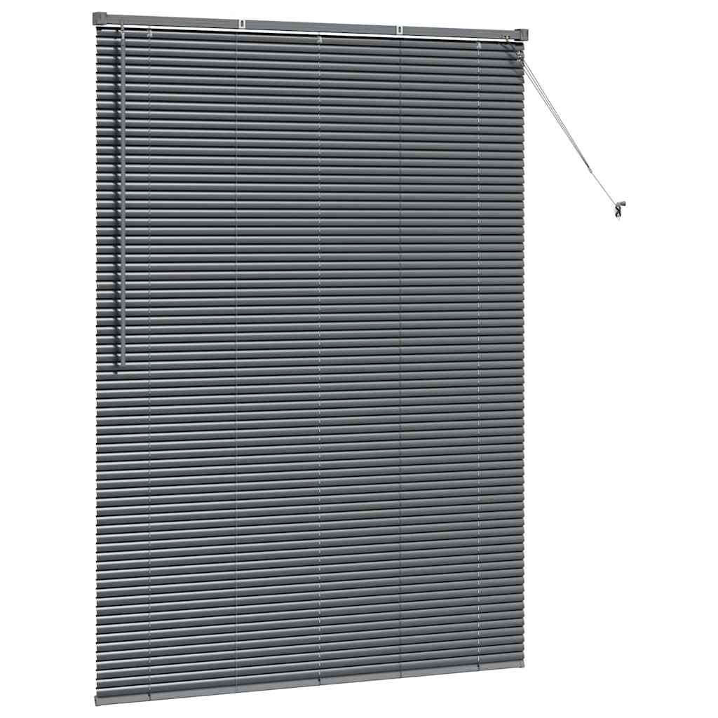 vidaXL Venetian Blinds Dark Grey 175 x 135 cm Aluminium 5