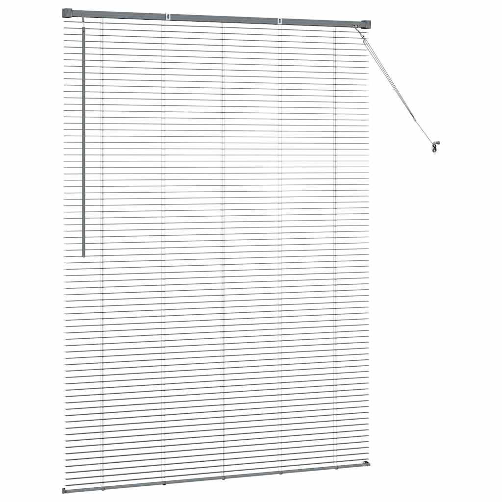 vidaXL Venetian Blinds Dark Grey 175 x 135 cm Aluminium 6