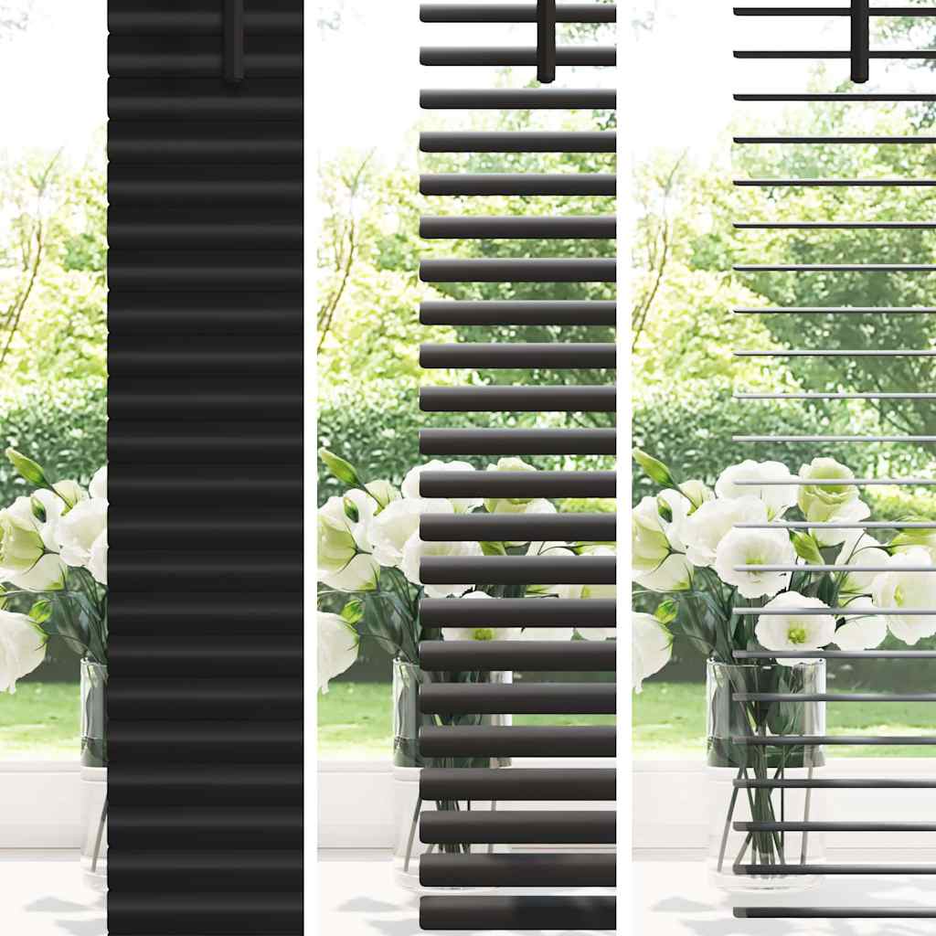vidaXL Venetian Blinds Black 130 x 115 cm Aluminium 4