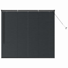 vidaXL Venetian Blinds Black 130 x 145 cm Aluminium 2