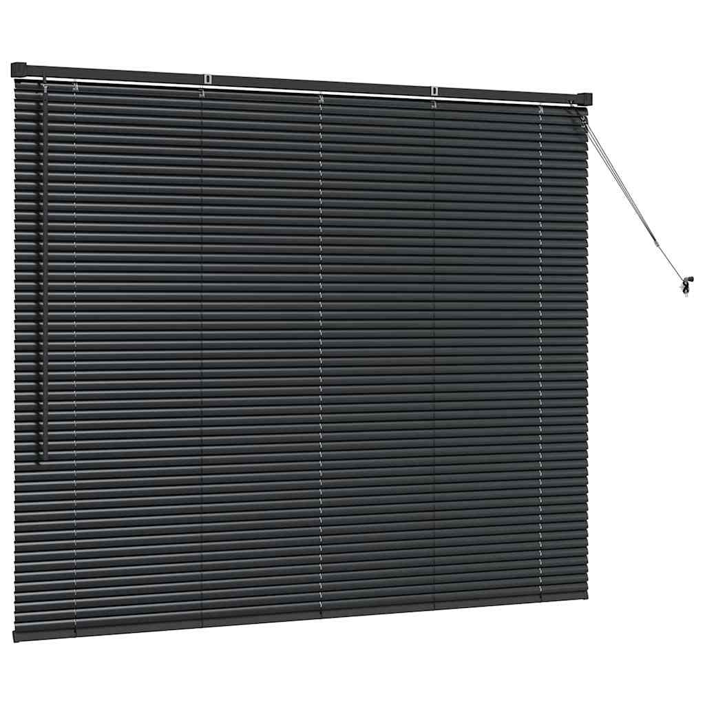 vidaXL Venetian Blinds Black 130 x 155 cm Aluminium 5