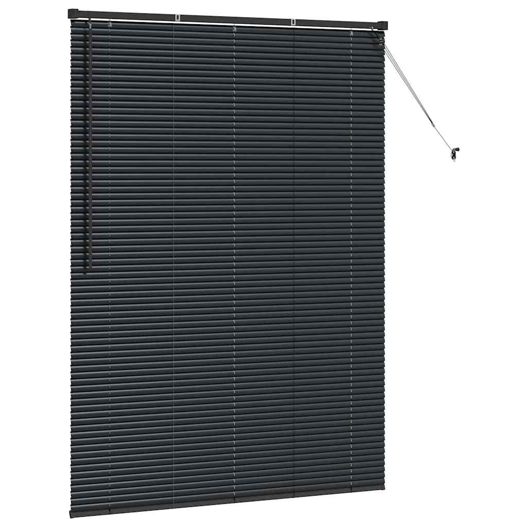 vidaXL Venetian Blinds Black 175 x 125 cm Aluminium 5