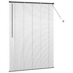 vidaXL Venetian Blinds Black 175 x 125 cm Aluminium 6