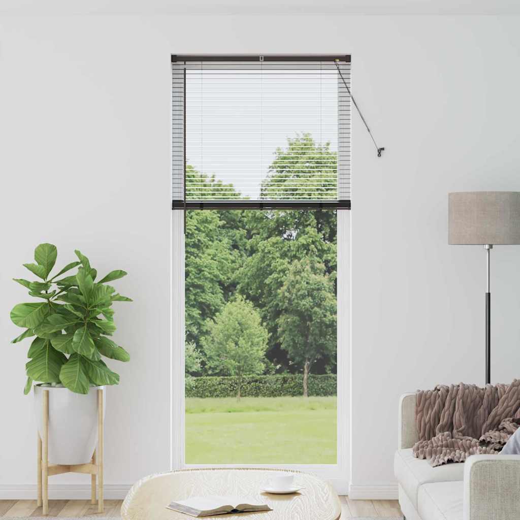 vidaXL Venetian Blinds Black 220 x 95 cm Aluminium 1