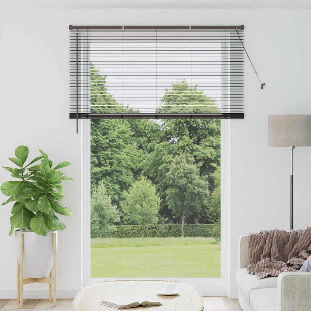 vidaXL Venetian Blinds Black 220 x 145 cm Aluminium 1