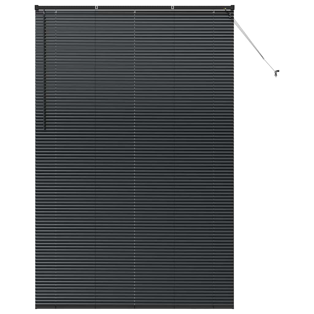vidaXL Venetian Blinds Black 220 x 145 cm Aluminium 2