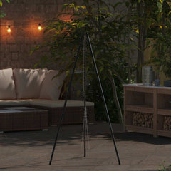 vidaXL Campfire Tripod Black 92 x 92 x 151.5 cm Steel 3