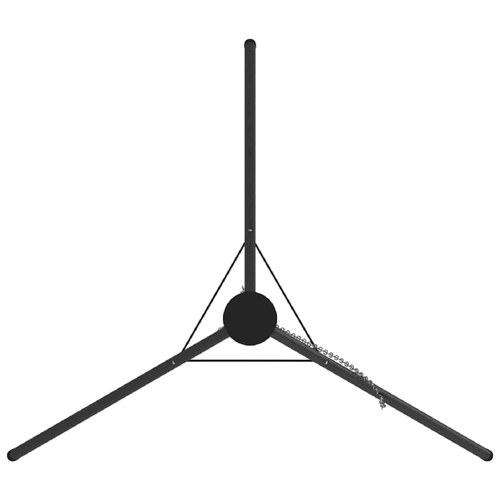 vidaXL Campfire Tripod Black 92 x 92 x 151.5 cm Steel 5