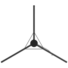 vidaXL Campfire Tripod Black 92 x 92 x 151.5 cm Steel 5