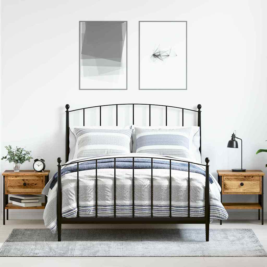 Bedside Tables Engineered Wood in Old Wood