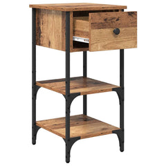 vidaXL Bedside Cabinet Brown 33.5 x 36 x 70 cm Engineered Wood 5