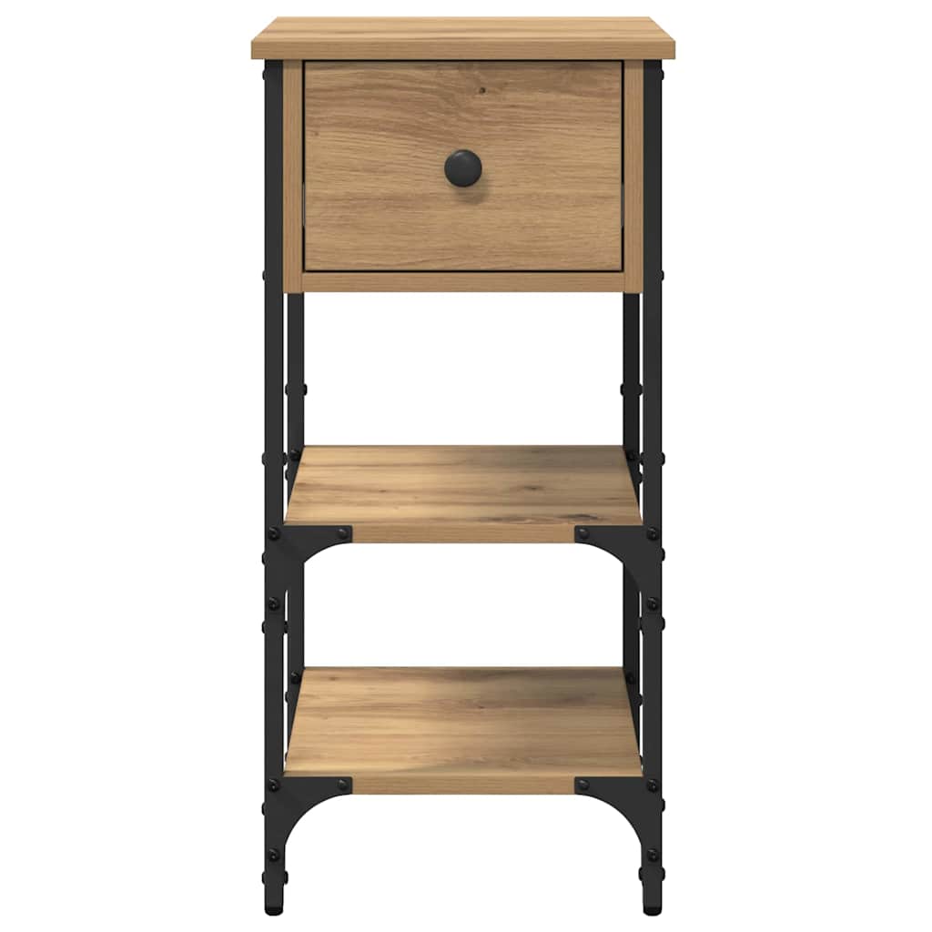 vidaXL Bedside Cabinet Brown 33.5 x 36 x 70 cm Engineered Wood 6