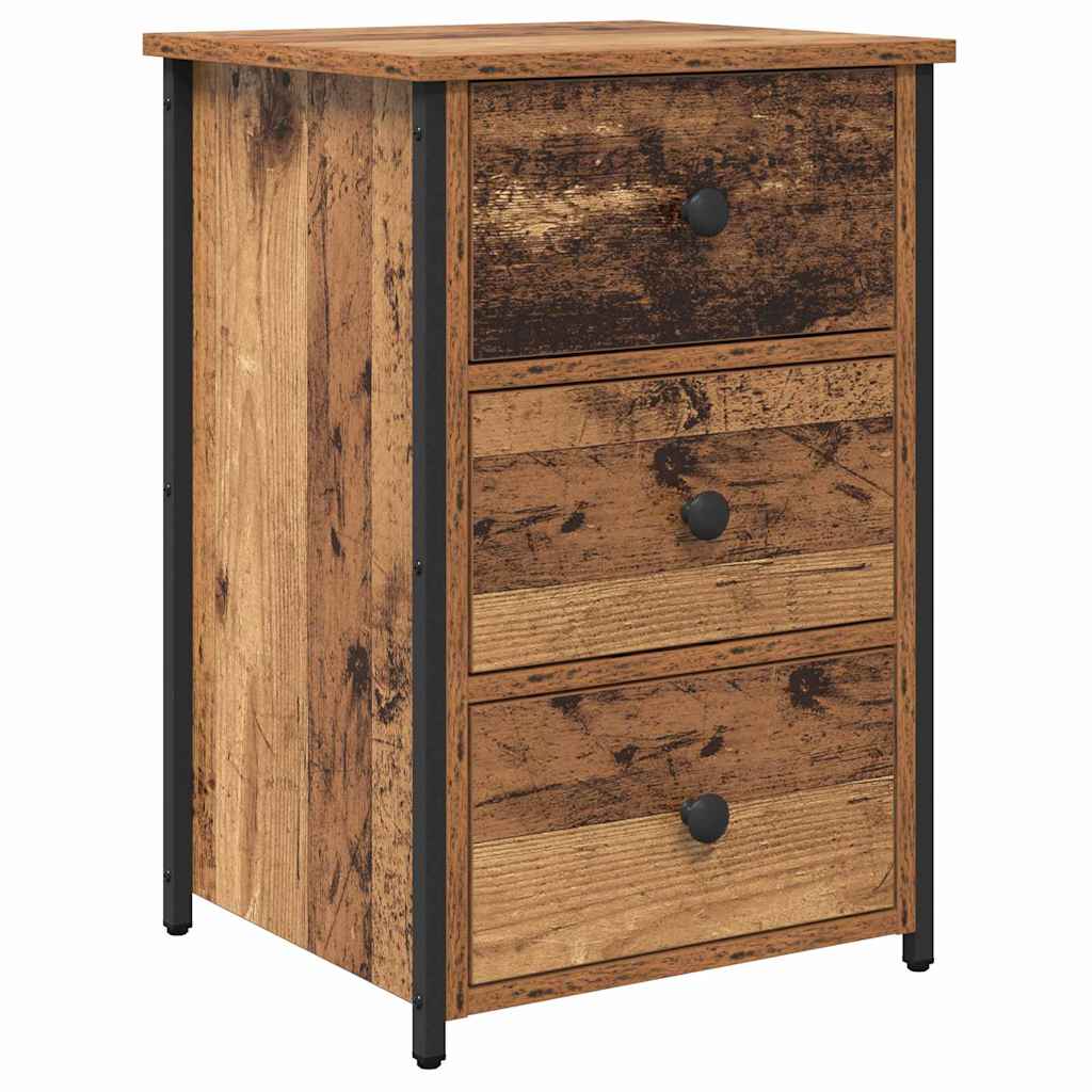 vidaXL Bedside Cabinet Brown 40 x 36 x 60 cm Solid Reclaim Wood 2