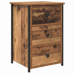 vidaXL Bedside Cabinet Brown 40 x 36 x 60 cm Solid Reclaim Wood 2
