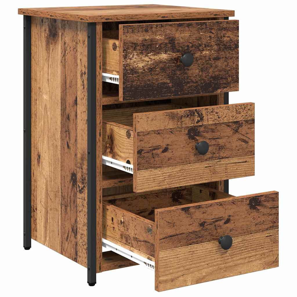 vidaXL Bedside Cabinet Brown 40 x 36 x 60 cm Solid Reclaim Wood 5