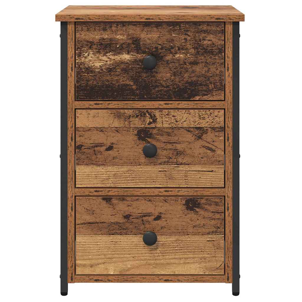 vidaXL Bedside Cabinet Brown 40 x 36 x 60 cm Solid Reclaim Wood 6