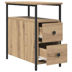 vidaXL Bedside Cabinet Artisan oak 30 x 60 x 60 cm Engineered wood 5