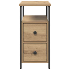 vidaXL Bedside Cabinet Artisan oak 30 x 60 x 60 cm Engineered wood 6