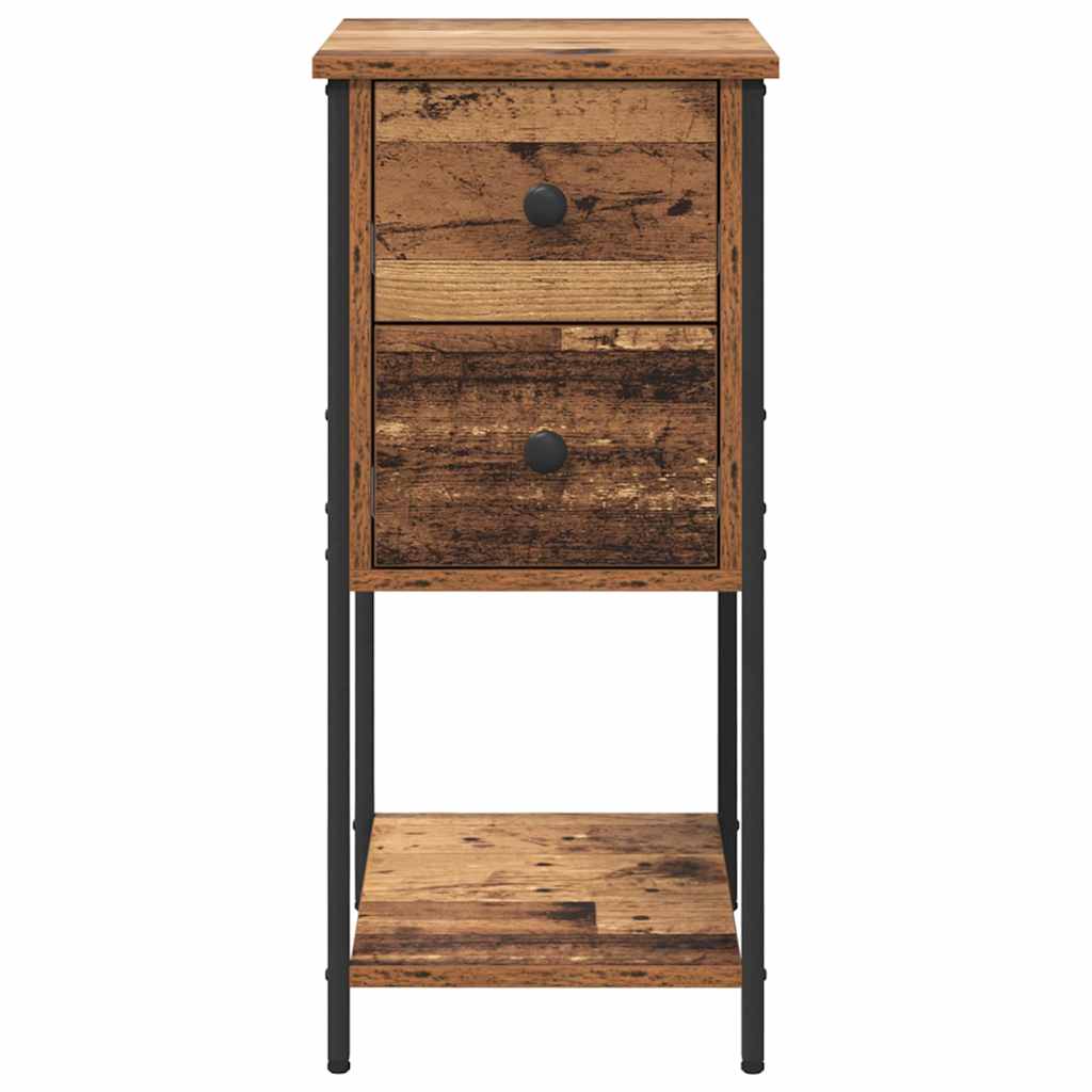 vidaXL Bedside Cabinet Old wood 32 x 42 x 70 cm Engineered wood 6