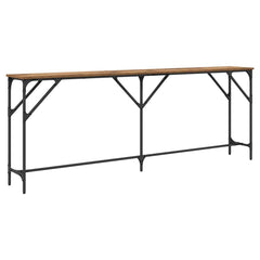 vidaXL Console Table Old Wood 200 x 29 x 75 cm 2