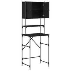 vidaXL Washing Machine Cabinet Black 0ak 68 x 48.5 x 194 cm 5