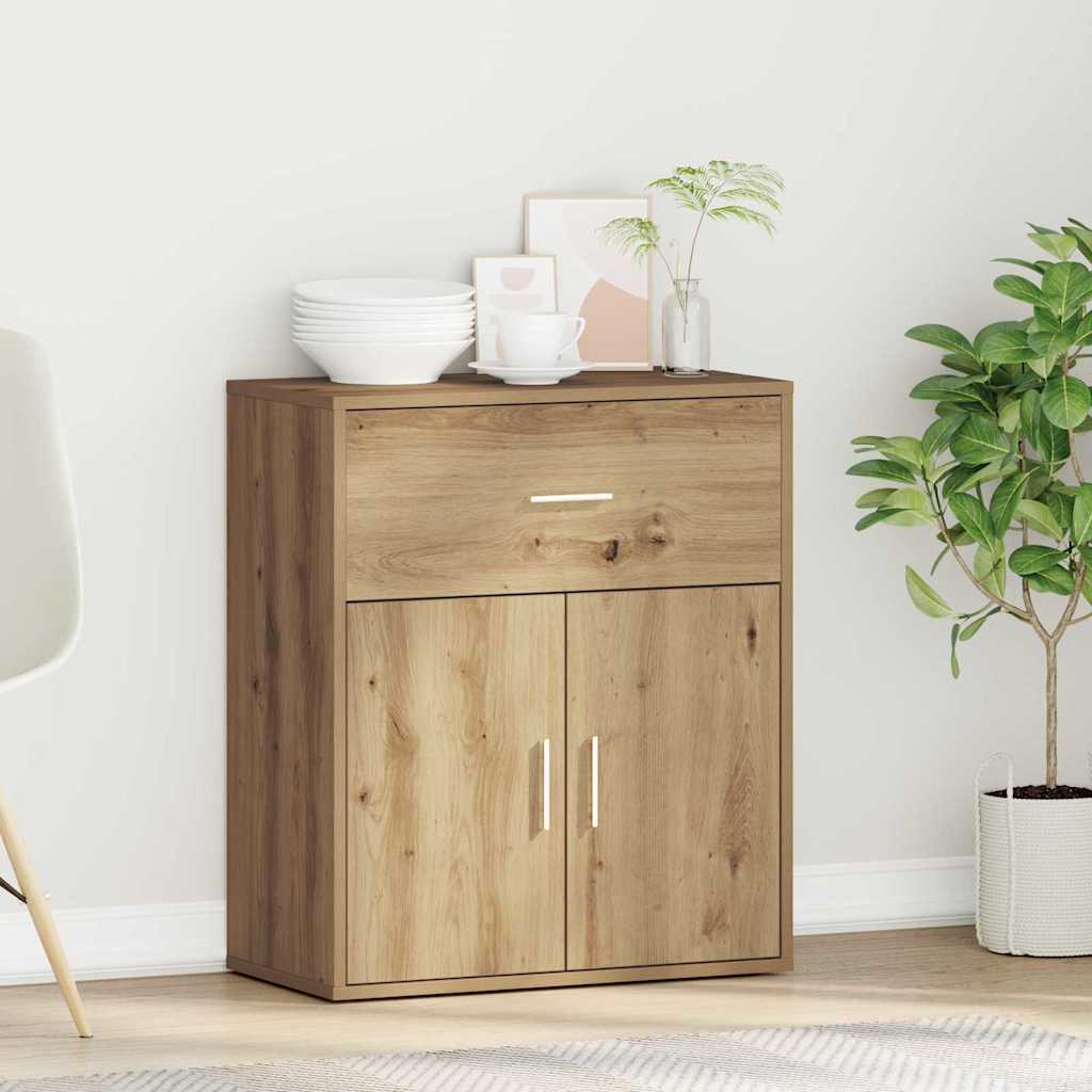 vidaXL Sideboard Artisan Oak 60 x 31 x 70 cm Engineered Wood 4
