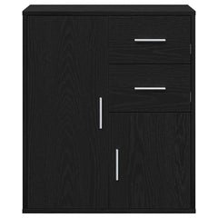 vidaXL Sideboard Black Oak 60 x 31 x 70 cm Engineered Wood 6