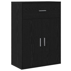 vidaXL Sideboard Black Oak 60 x 30 x 84 cm Engineered Wood 2