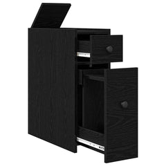 vidaXL Bathroom Cabinet 21.5 x 50 x 60 cm Engineered wood Black Oak 5