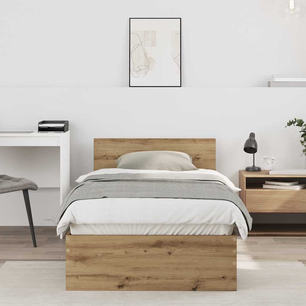 Bed Frame Headboard Artisan Oak