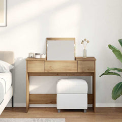 vidaXL Cosmetic Table Artisan Oak 100 x 45 x76 cm 4