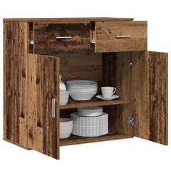 vidaXL Sideboard Old Wood 78 x 38 x 80 cm Engineered Wood 3