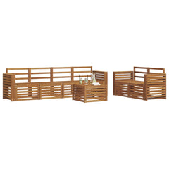 vidaXL Sofa Sets Solid Acacia Wood 3
