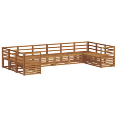 vidaXL Sectional Sofa Set 10 pcs Natural 2