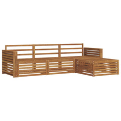 vidaXL Outdoor Sofa Set Natural 257.5 x 162.5 x 73 cm 2