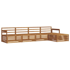 vidaXL Outdoor Sofa Set 5 pcs Natural 2