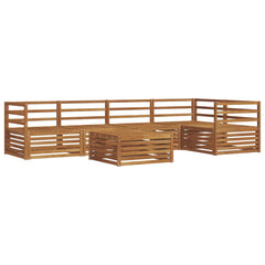 vidaXL Outdoor Sofa Set 6 pcs Natural 2