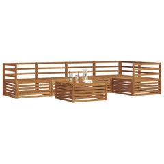vidaXL Outdoor Sofa Set 6 pcs Natural 3