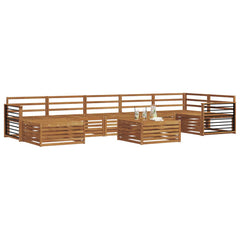 vidaXL Sofa Sets 8 pcs Natural Solid Acacia Wood 3