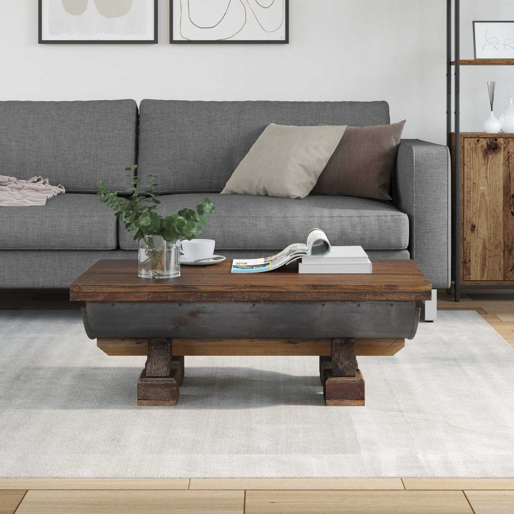 vidaXL Coffee Table Natural 90 x 50 x 35 cm Wood 3