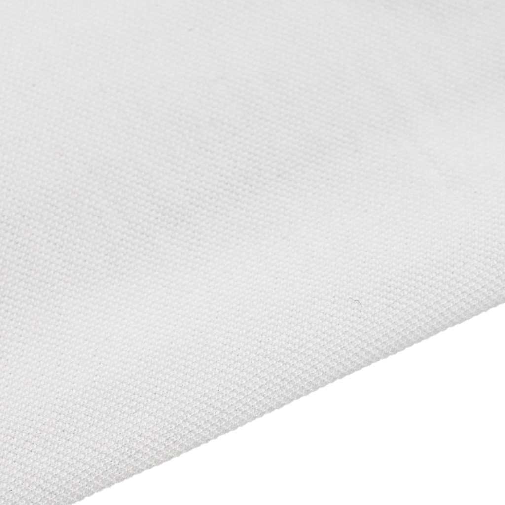 vidaXL Drain Pipe White 16 x 5000 cm Fabric 4