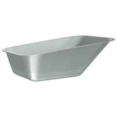 vidaXL Wheelbarrow Tray Replacement Silver 88 x 60 x 32 cm 2
