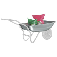 vidaXL Wheelbarrow Tray Replacement Silver 80 x 60 x 25 cm 3