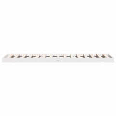 vidaXL Floor Bed Frame White 100 x 210 cm Solid Pine Wood 6