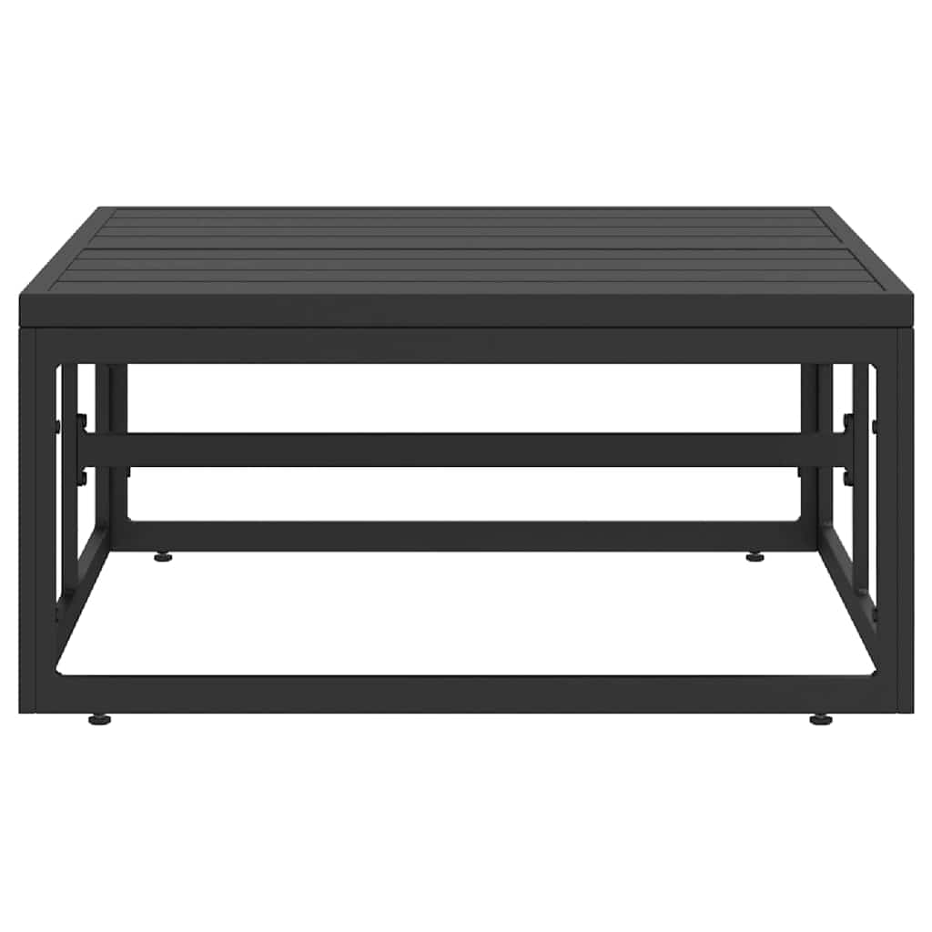 2 pcs Outdoor Furniture Metal Black and Anthracite Table
