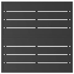 2 pcs Outdoor Furniture Metal Black and Anthracite Table