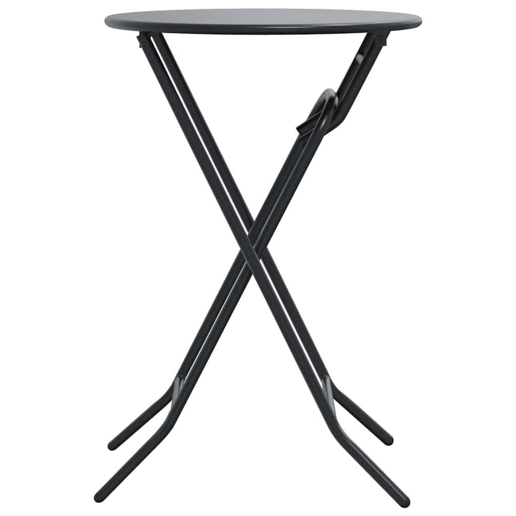 Garden Table 50 x 50 x 72 cm Metal Anthracite
