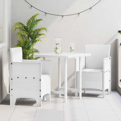 Garden Chair Polypropylene 2 without cushion White